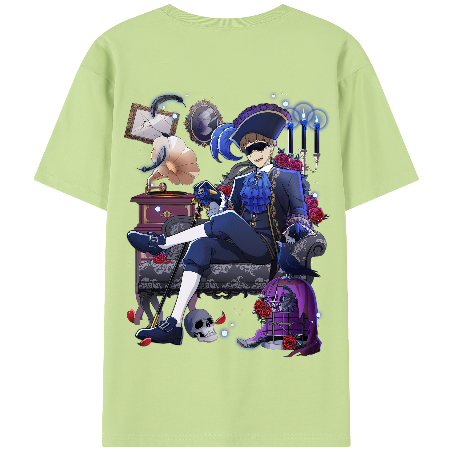 （画像用） 文豪ストレイドッグス Bungo Stray Dogs 綿100％半袖Tシャツ（背面プリント）